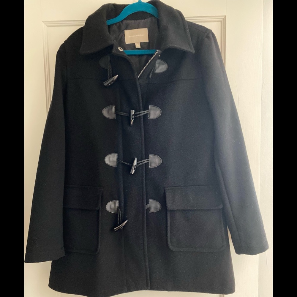 Banana Republic wool toggle coat size large